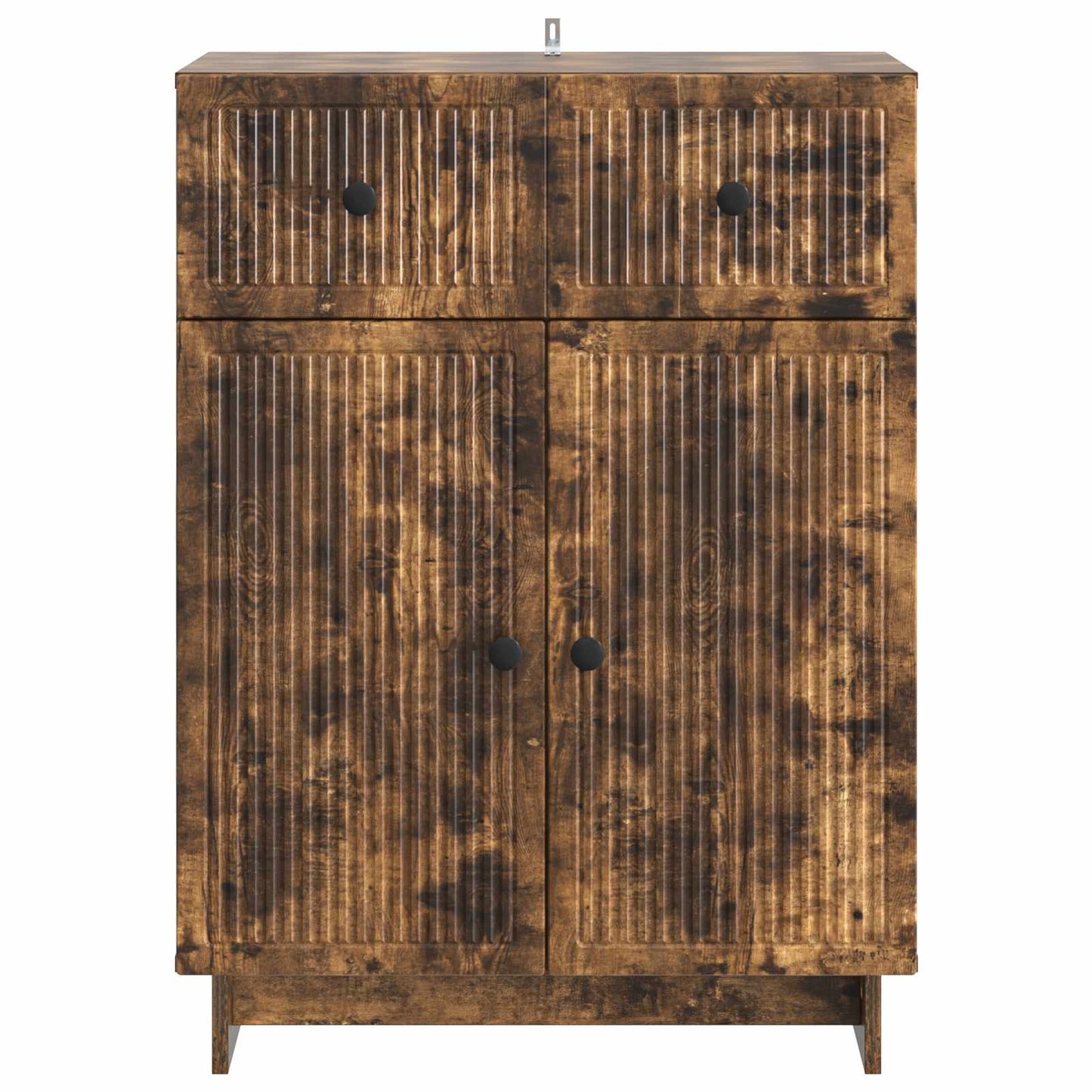 Sideboard med skuffe Røget eg 66 x 34,5 x 90 cm Konstrueret træ