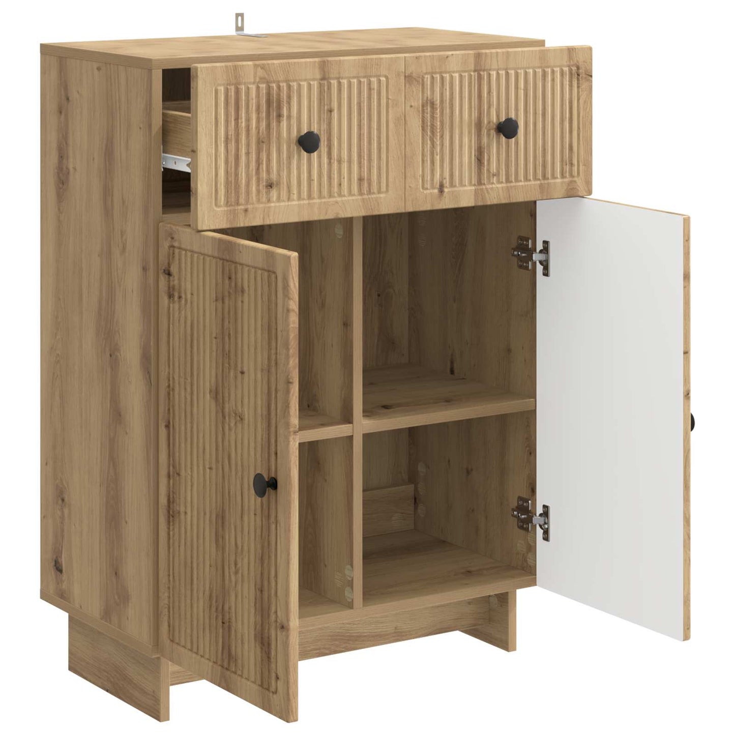 Sideboard Artisan-eg 66 x 34,5 x 90 cm Konstrueret træ