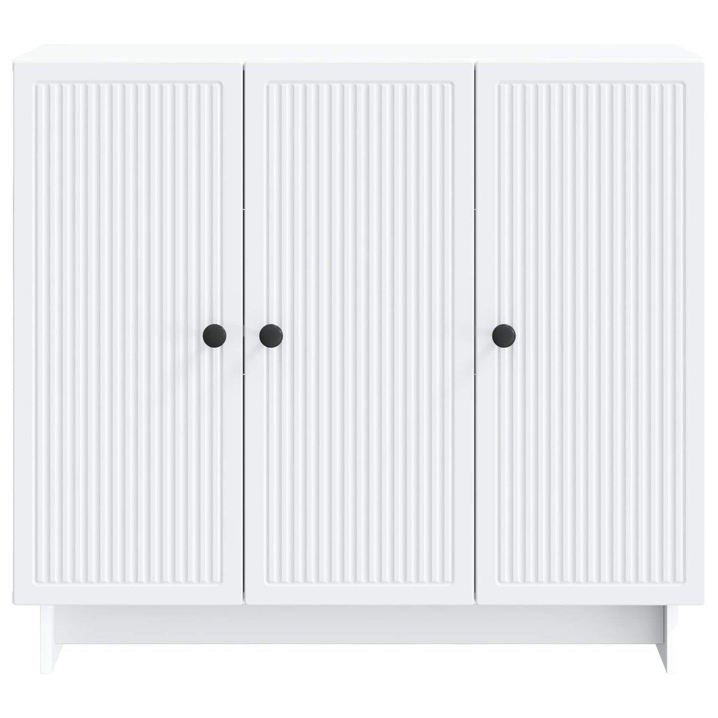 Sideboard Hvid 89 x 34,5 x 80 cm Konstrueret træ