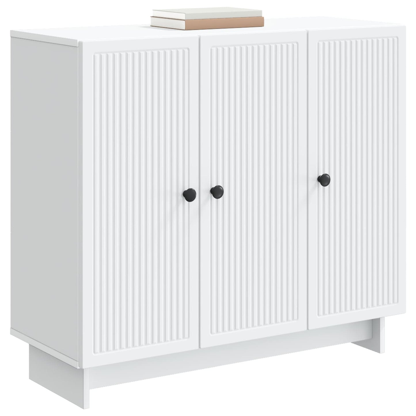 Sideboard Hvid 89 x 34,5 x 80 cm Konstrueret træ
