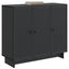 Sideboard Sort 89 x 34,5 x 80 cm Konstrueret træ