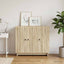Sideboard Sonoma-eg 89 x 34,5 x 80 cm Konstrueret træ