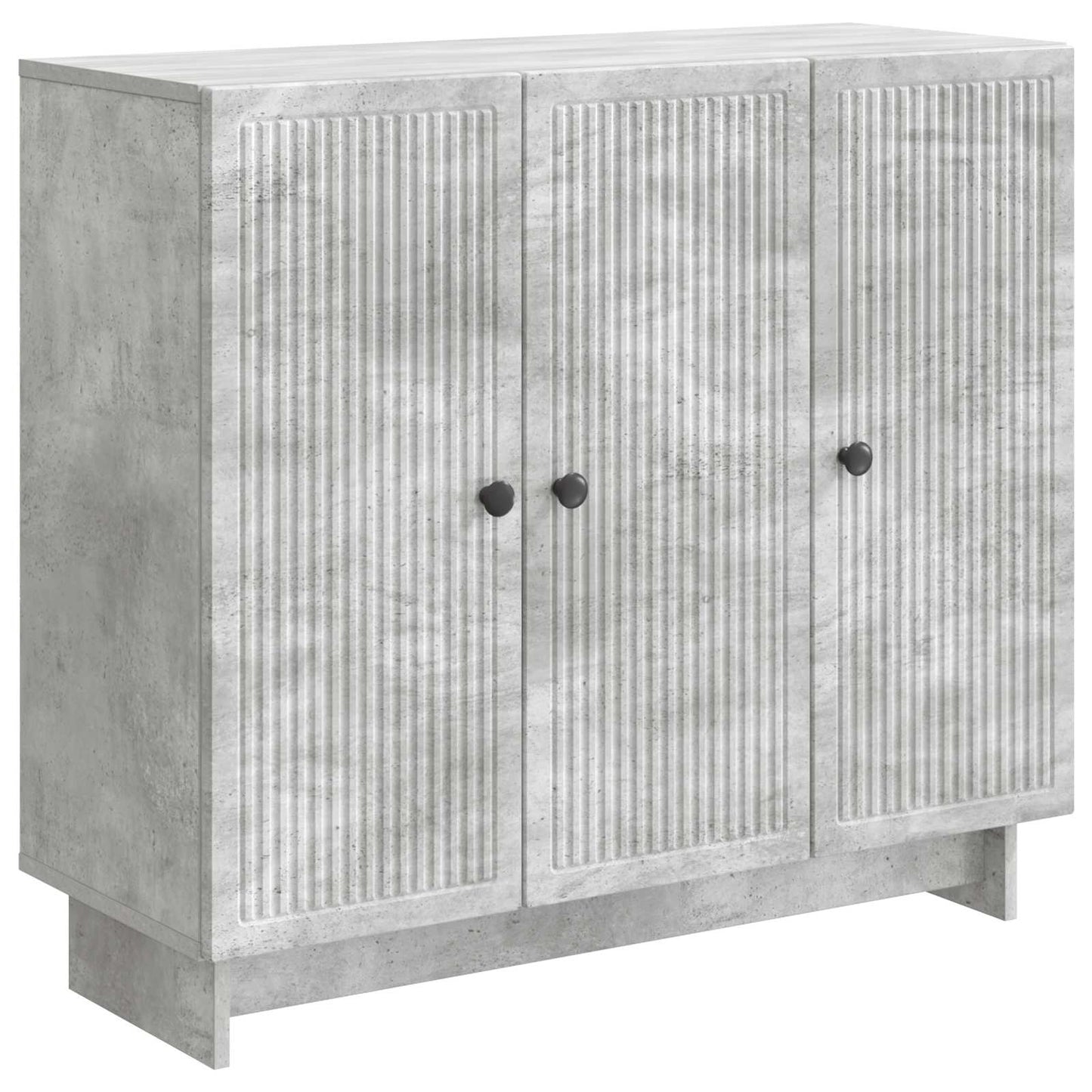 Sideboard Betongrå 89 x 34,5 x 80 cm Konstrueret træ