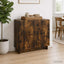 Sideboard Røget eg 89 x 34,5 x 80 cm Konstrueret træ