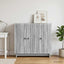 Sideboard Grå sonoma-eg 89 x 34,5 x 80 cm Konstrueret træ