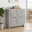 Sideboard Grå sonoma-eg 89 x 34,5 x 80 cm Konstrueret træ