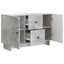 Sideboard med skuffe Betongrå 89 x 34,5 x 60 cm Konstrueret træ