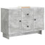 Sideboard med skuffe Betongrå 89 x 34,5 x 60 cm Konstrueret træ