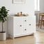 Sideboard Hvid højglans 89 x 34,5 x 60 cm Konstrueret træ