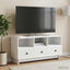 TV-skab med skuffe Hvid 102 x 34,5 x 50 cm Konstrueret træ