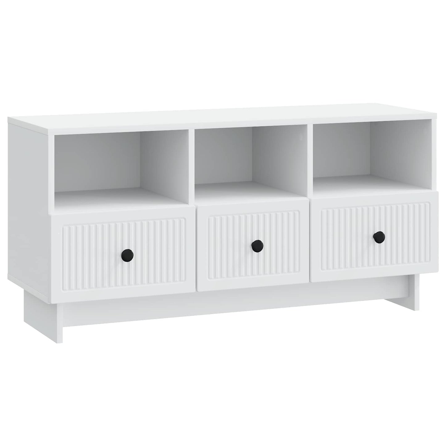 TV-skab med skuffe Hvid 102 x 34,5 x 50 cm Konstrueret træ