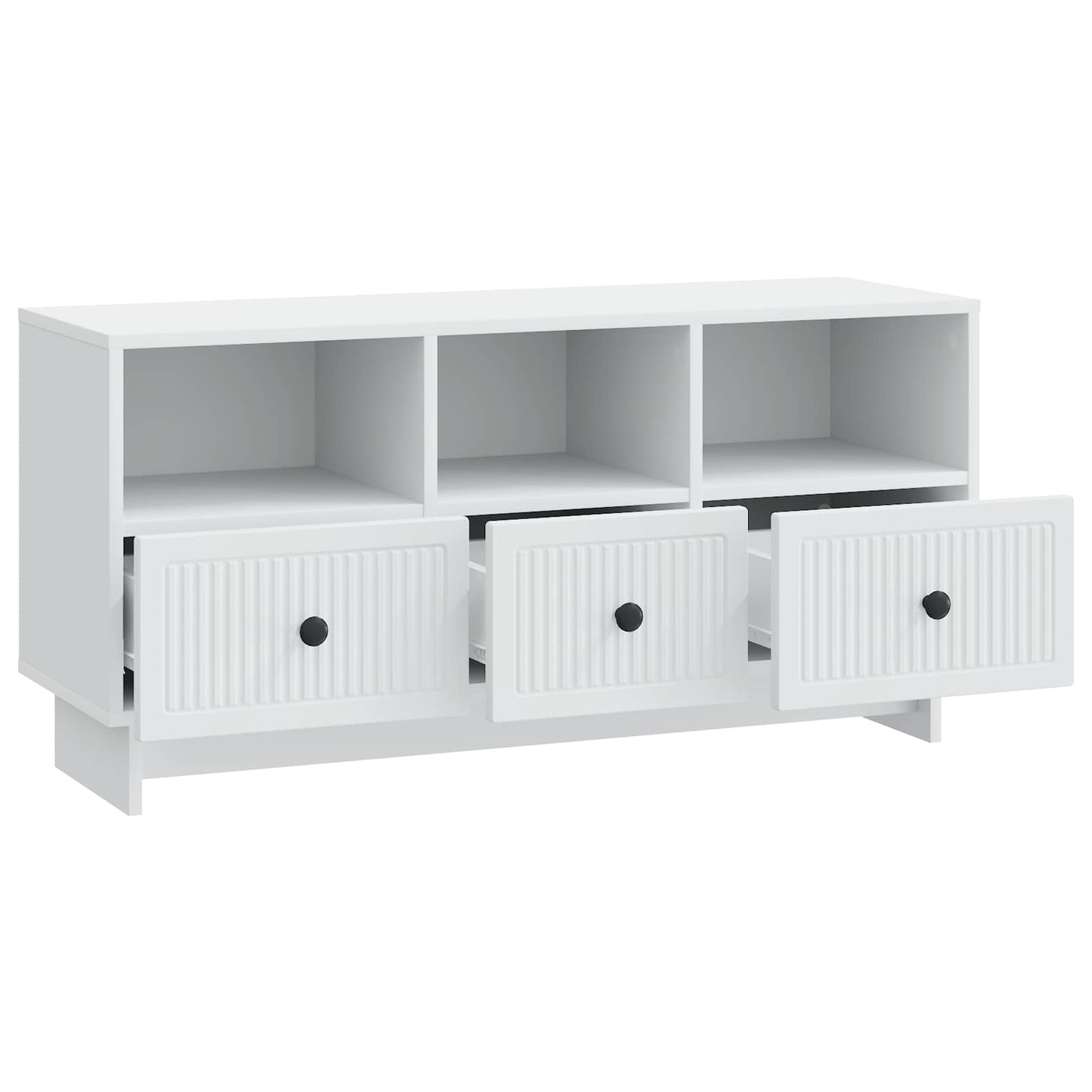 TV-skab med skuffe Hvid 102 x 34,5 x 50 cm Konstrueret træ
