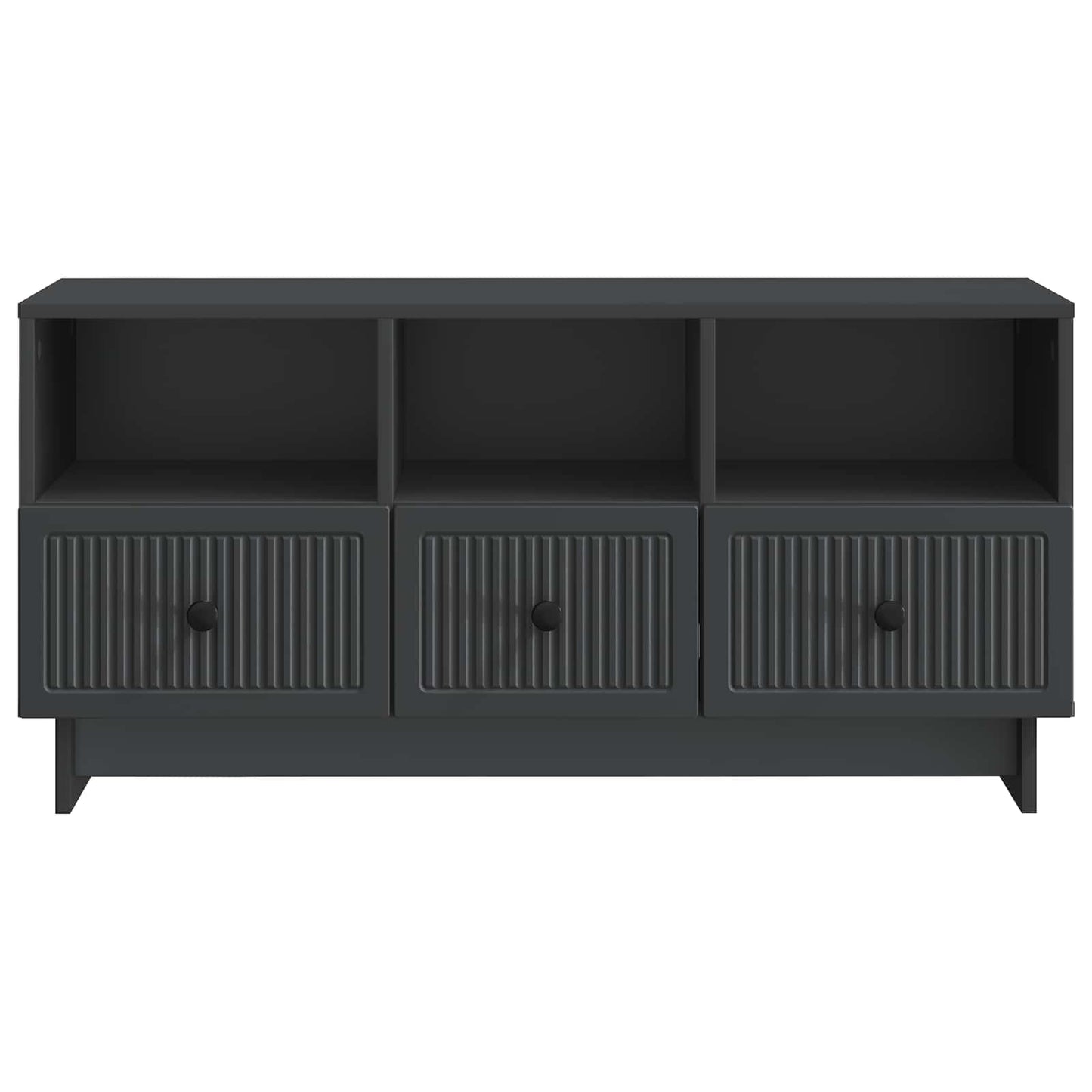 TV-skab med skuffe Sort 102 x 34,5 x 50 cm Konstrueret træ