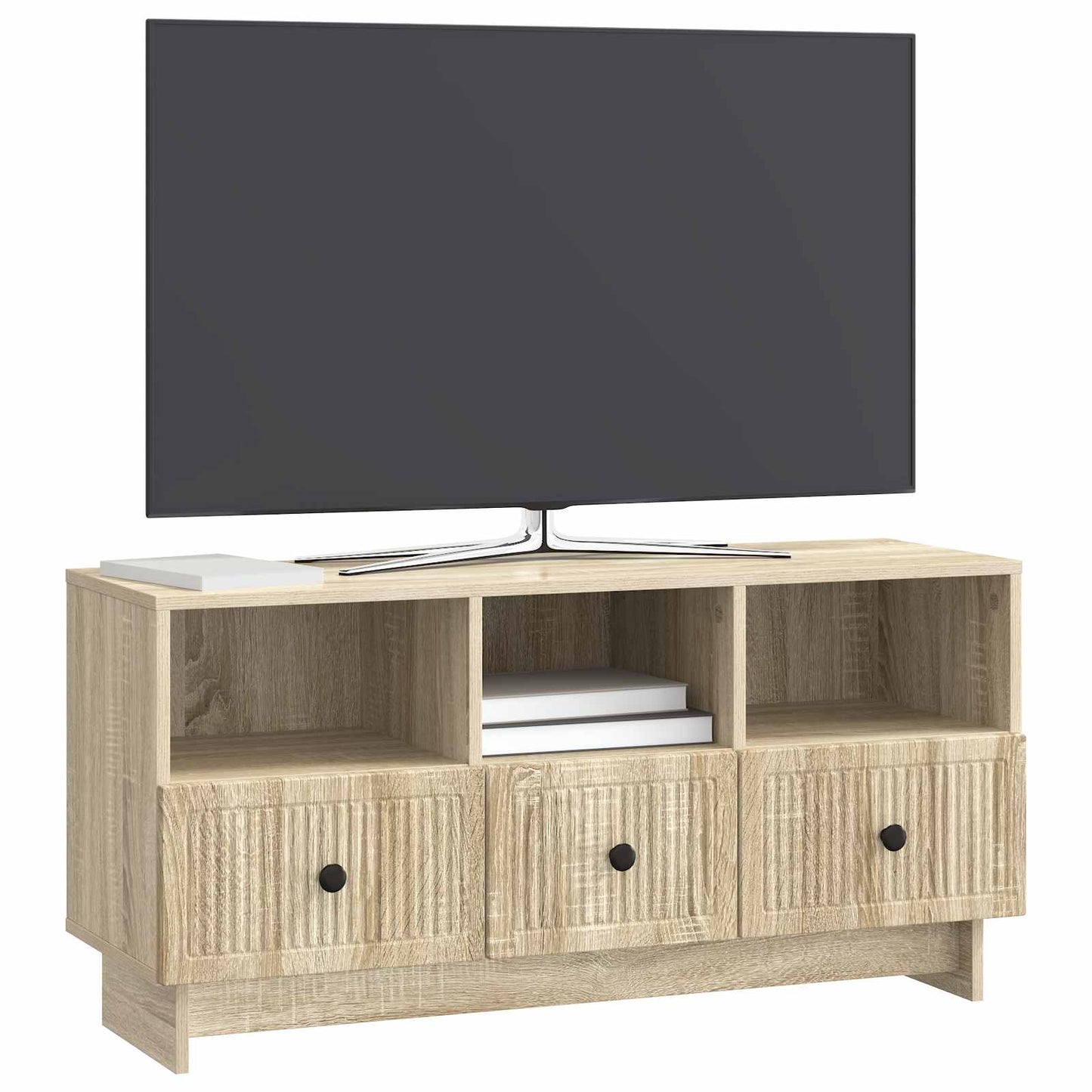 TV-skab med skuffe Sonoma-eg 102 x 34,5 x 50 cm Konstrueret træ