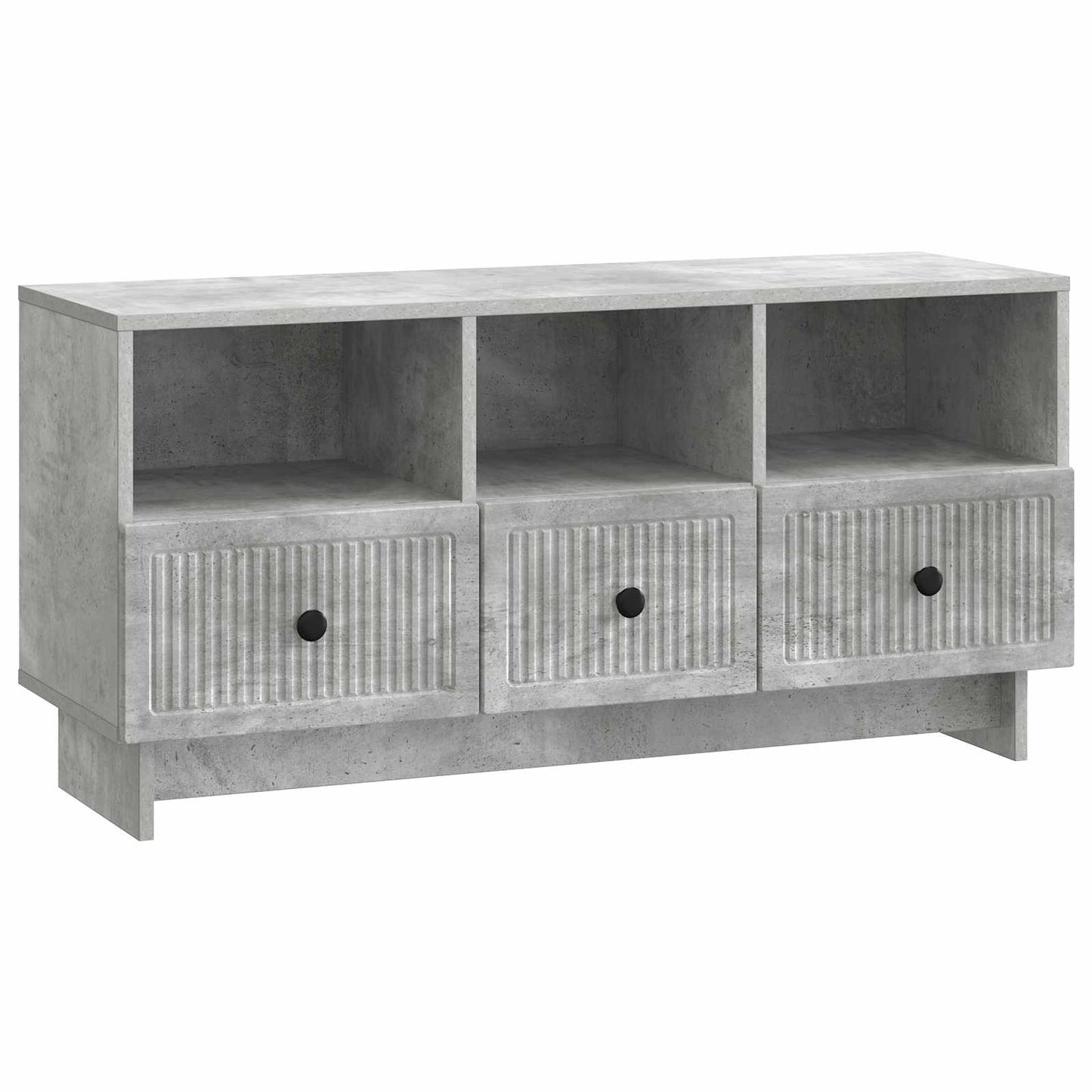 TV-skab med skuffe Betongrå 102 x 34,5 x 50 cm Konstrueret træ