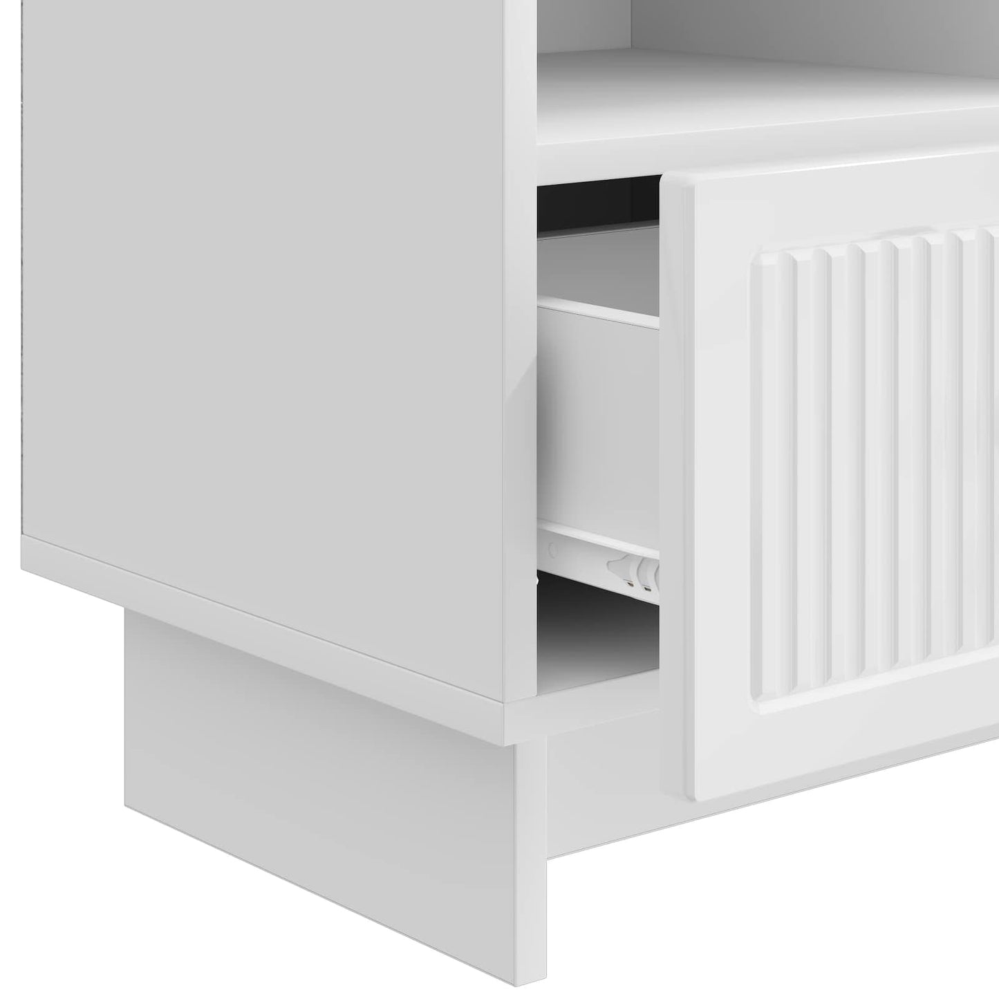 TV-skab Hvid højglans 102 x 34,5 x 50 cm Konstrueret træ