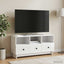 TV-skab Hvid højglans 102 x 34,5 x 50 cm Konstrueret træ