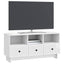 TV-skab Hvid højglans 102 x 34,5 x 50 cm Konstrueret træ