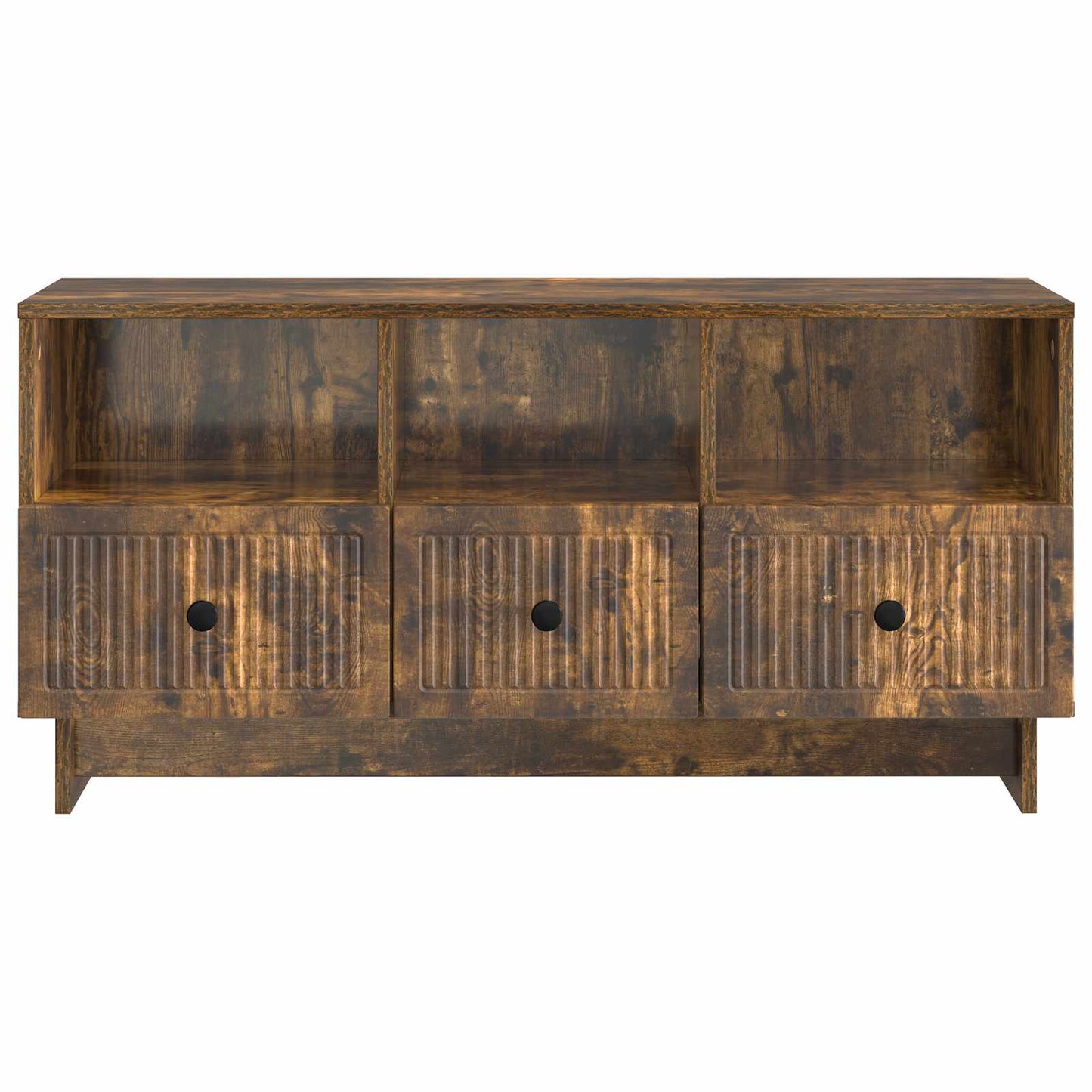 TV-skab med skuffe Røget eg 102 x 34,5 x 50 cm Konstrueret træ