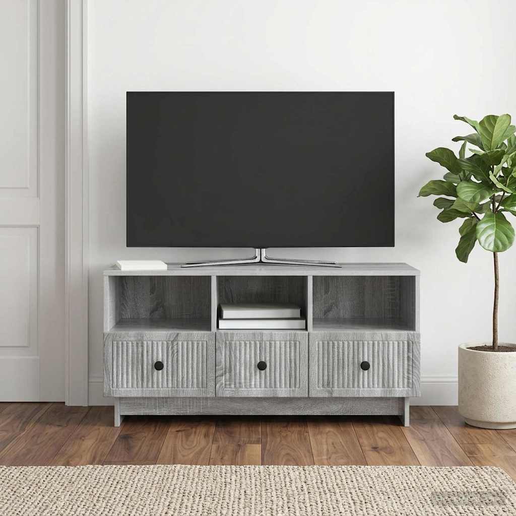 TV-skab Grå sonoma-eg 102 x 34,5 x 50 cm Konstrueret træ