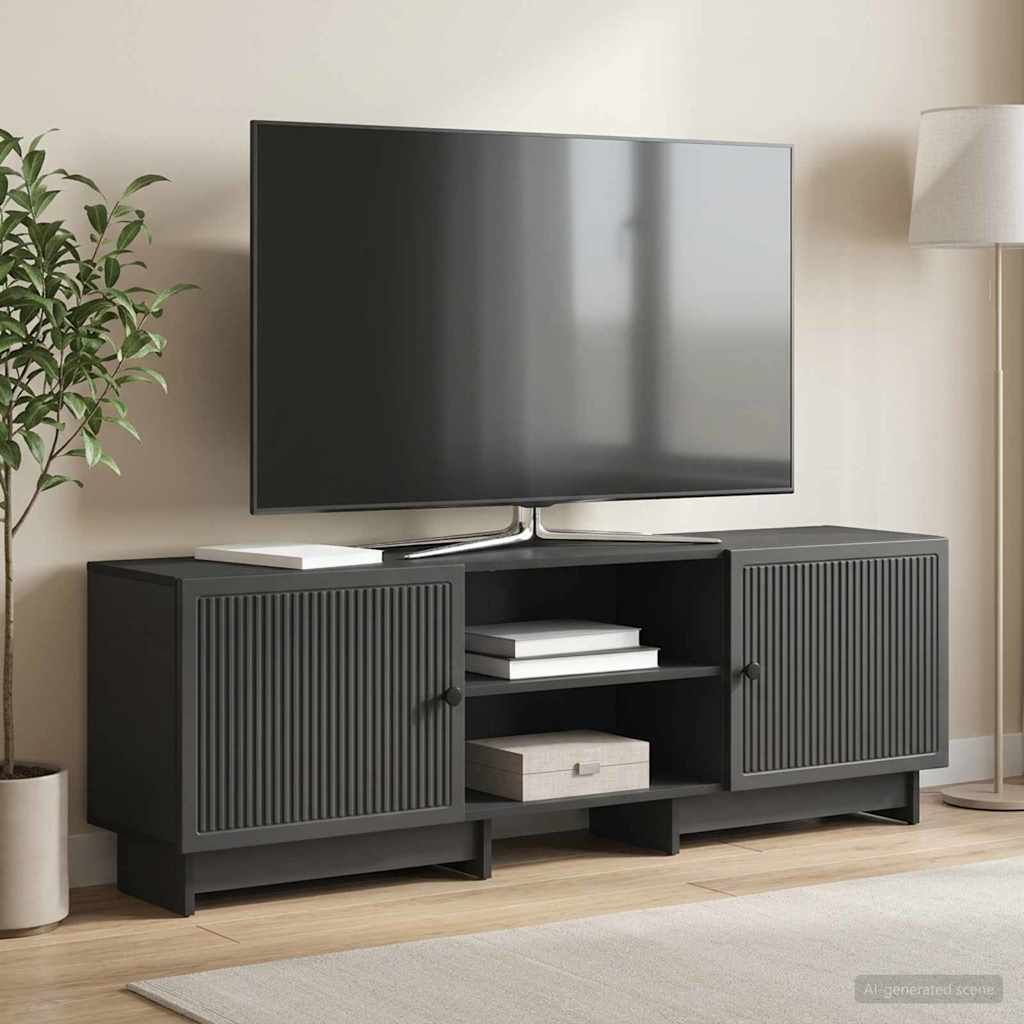 TV-skab Sort 150 x 31 x 50 cm Konstrueret træ