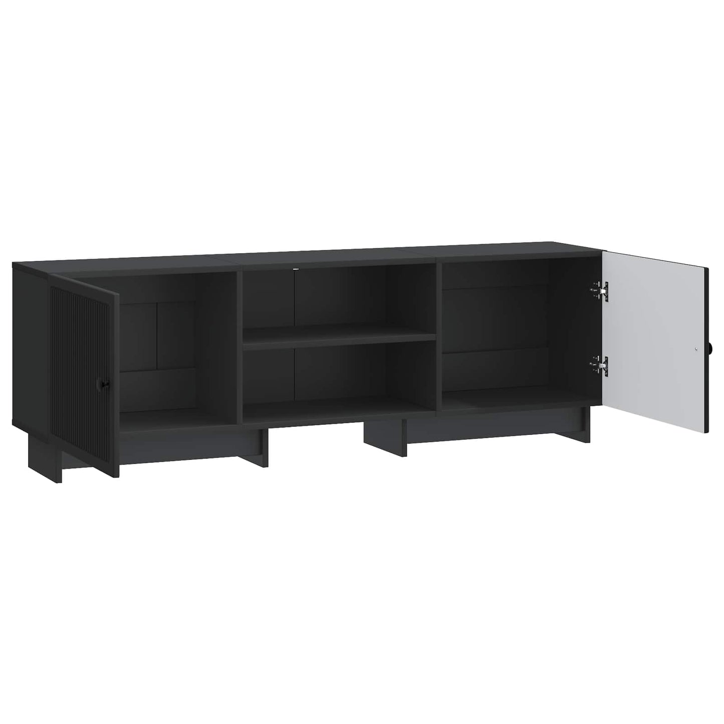 TV-skab Sort 150 x 31 x 50 cm Konstrueret træ