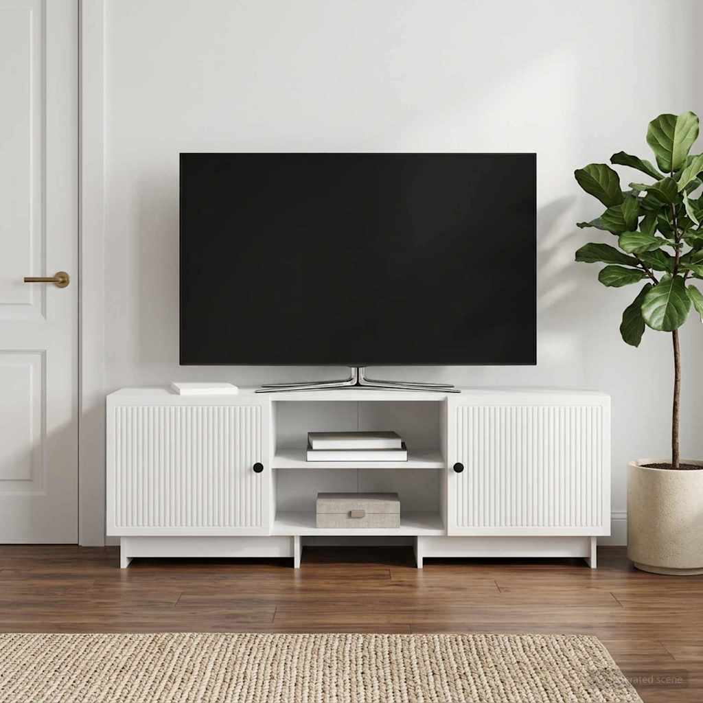 TV-skab Højglans Hvid 150 x 31 x 50 cm Konstrueret træ