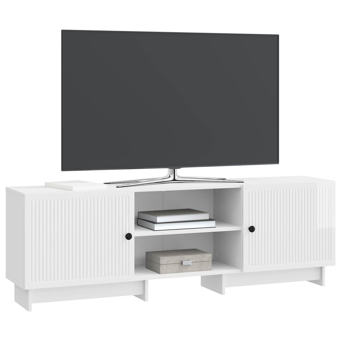 TV-skab Højglans Hvid 150 x 31 x 50 cm Konstrueret træ