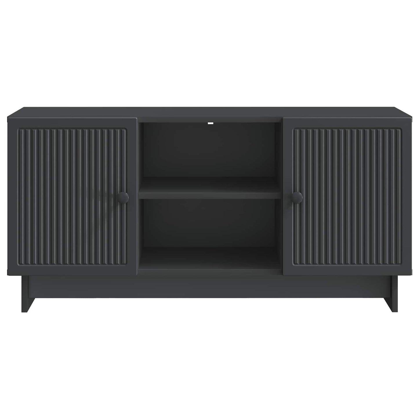 TV-skab 102 x 34,5 x 50 cm Sort Konstrueret træ