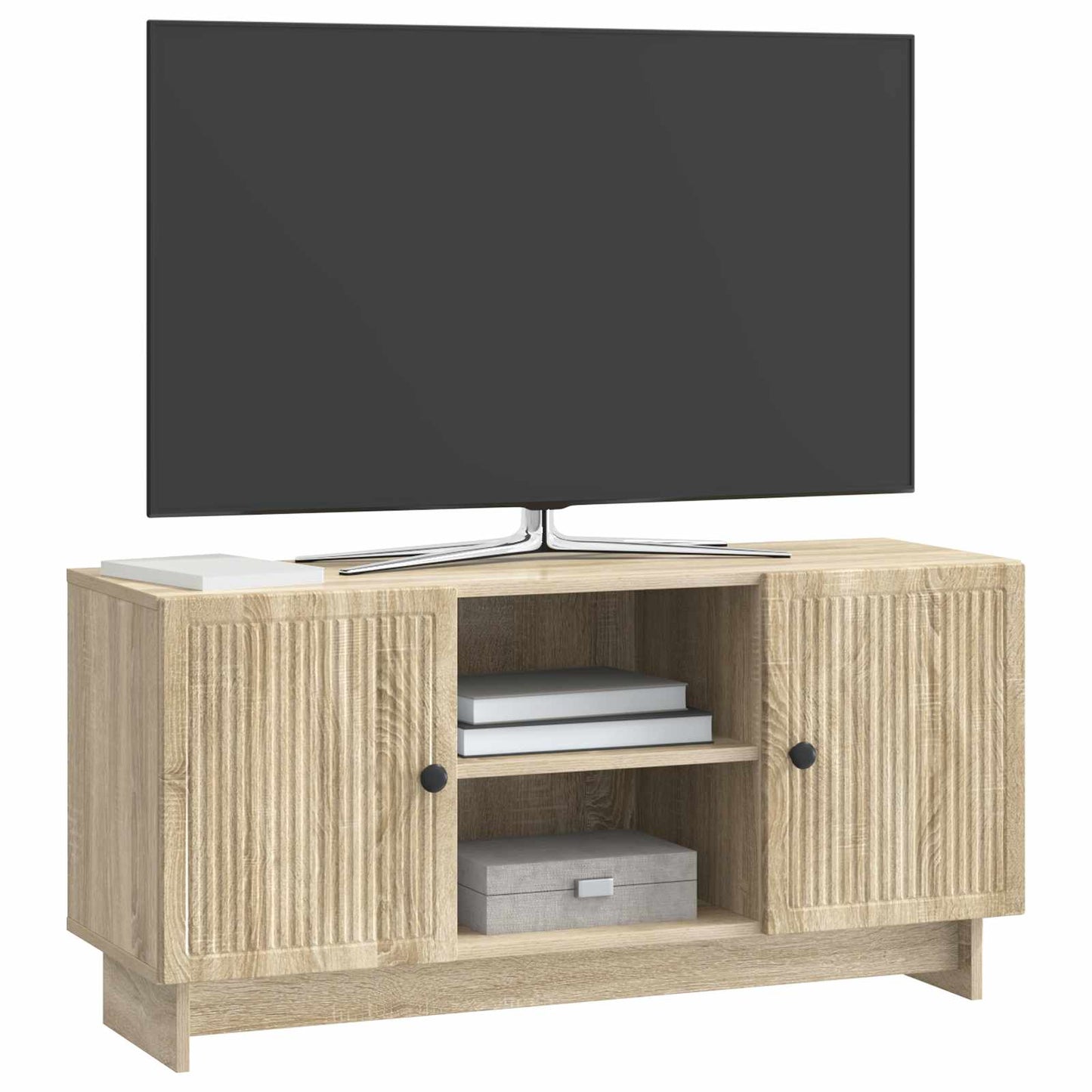 TV-skab 102 x 34,5 x 50 cm Sonoma-eg Konstrueret træ