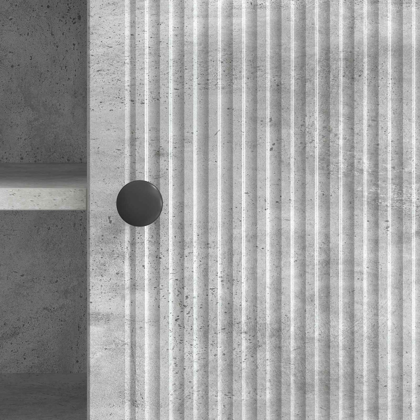 TV-skab 102 x 34,5 x 50 cm Betongrå Konstrueret træ