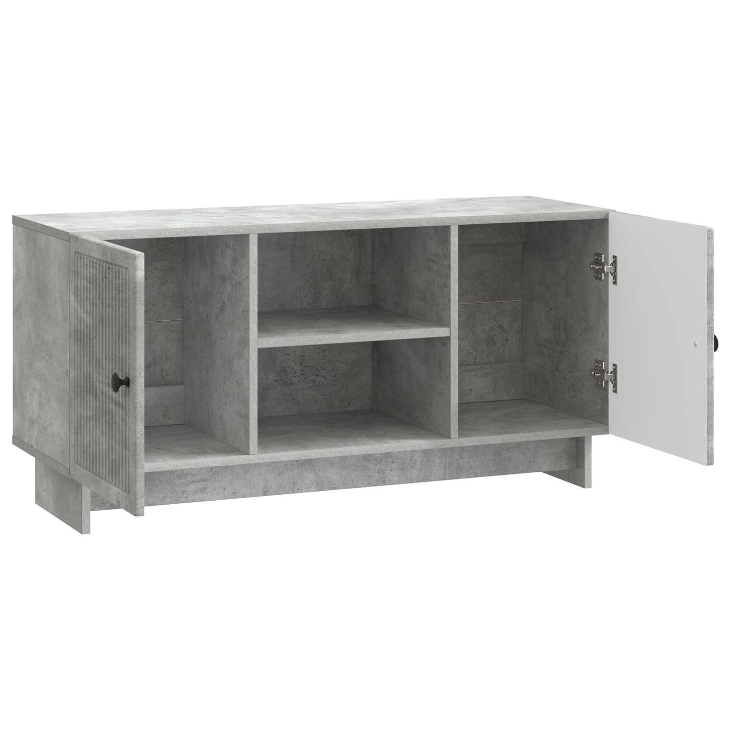 TV-skab 102 x 34,5 x 50 cm Betongrå Konstrueret træ