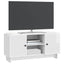 TV-skab 102 x 34,5 x 50 cm Hvid højglans Konstrueret træ