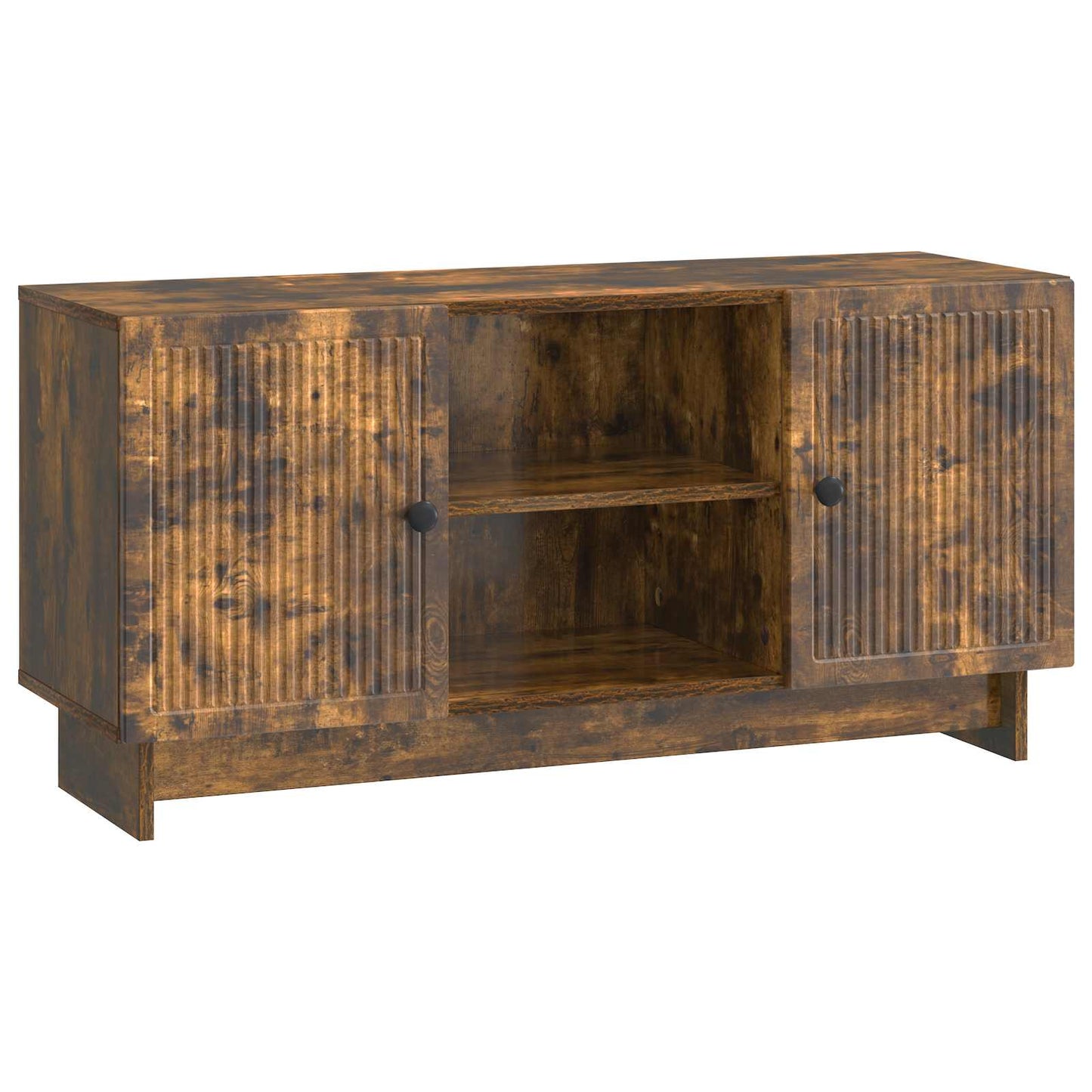 TV-skab 102 x 34,5 x 50 cm Røget eg Konstrueret træ