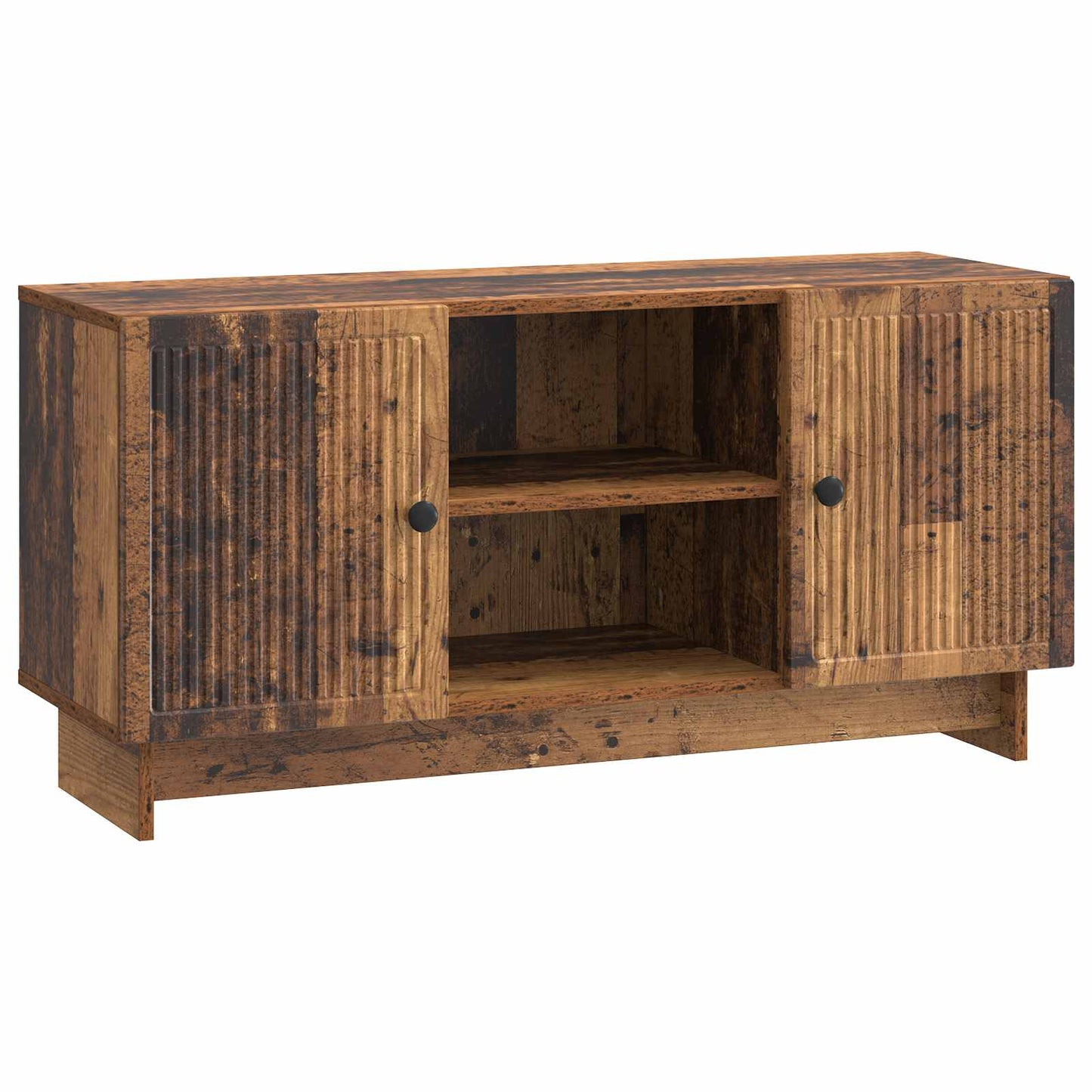 TV-skab 102 x 34,5 x 50 cm Gammelt træ Konstrueret træ