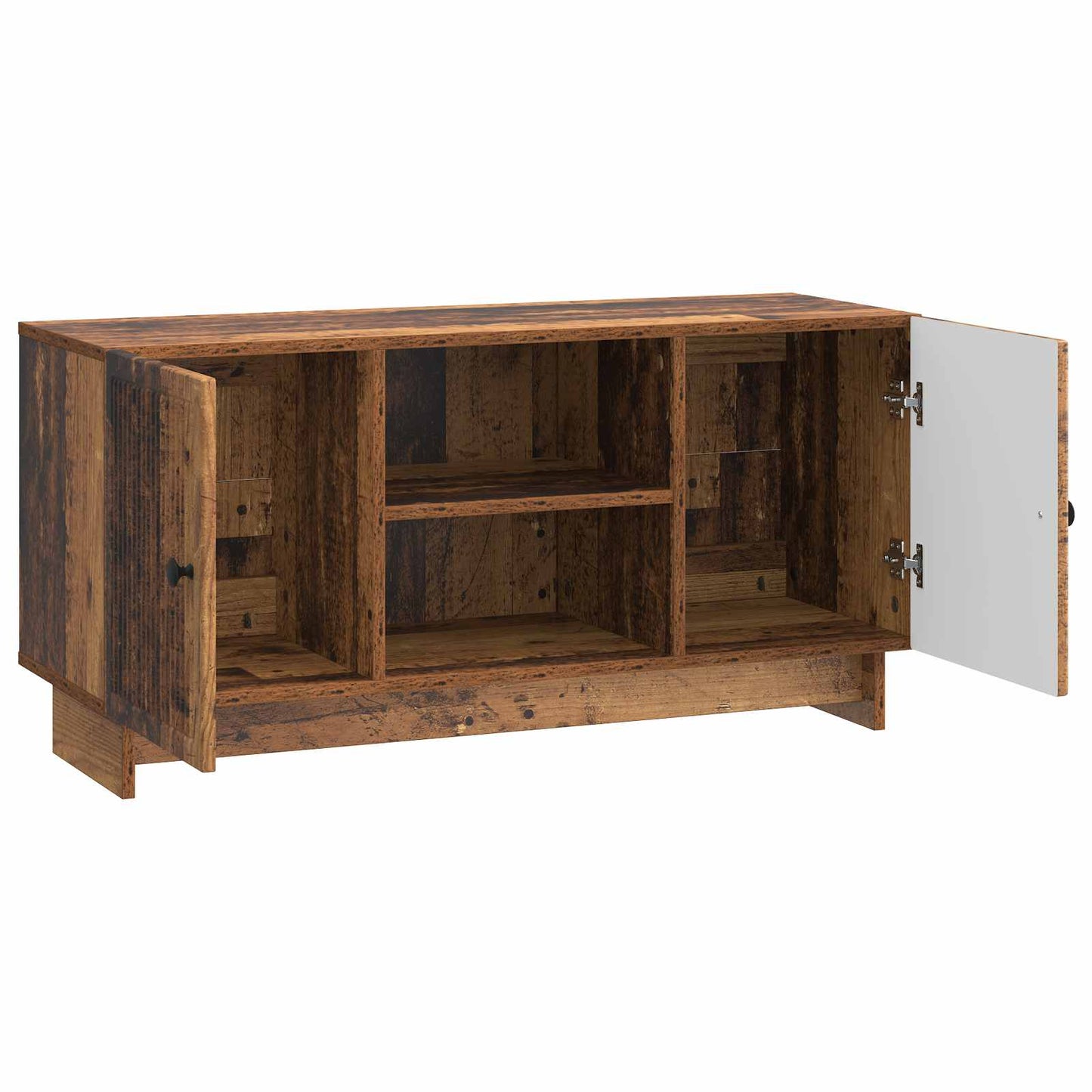 TV-skab 102 x 34,5 x 50 cm Gammelt træ Konstrueret træ