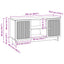 TV-skab 102 x 34,5 x 50 cm Artisan-eg Konstrueret træ