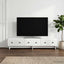 TV-skab med skuffe Hvid 147 x 34,5 x 30 cm Konstrueret træ