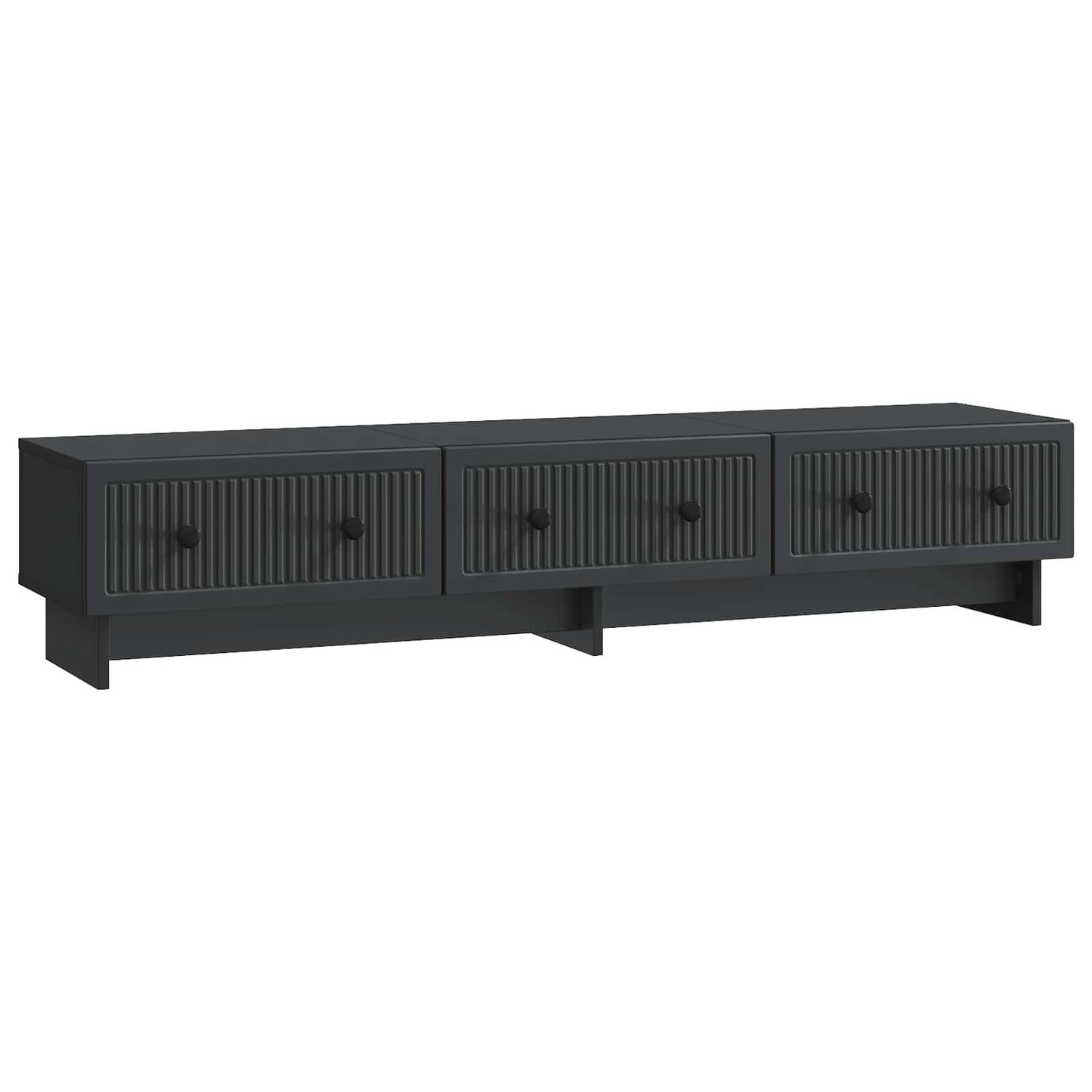 TV-skab med skuffe Sort 147 x 34,5 x 30 cm Konstrueret træ