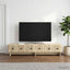 TV-skab med skuffe Sonoma-eg 147 x 34,5 x 30 cm Konstrueret træ