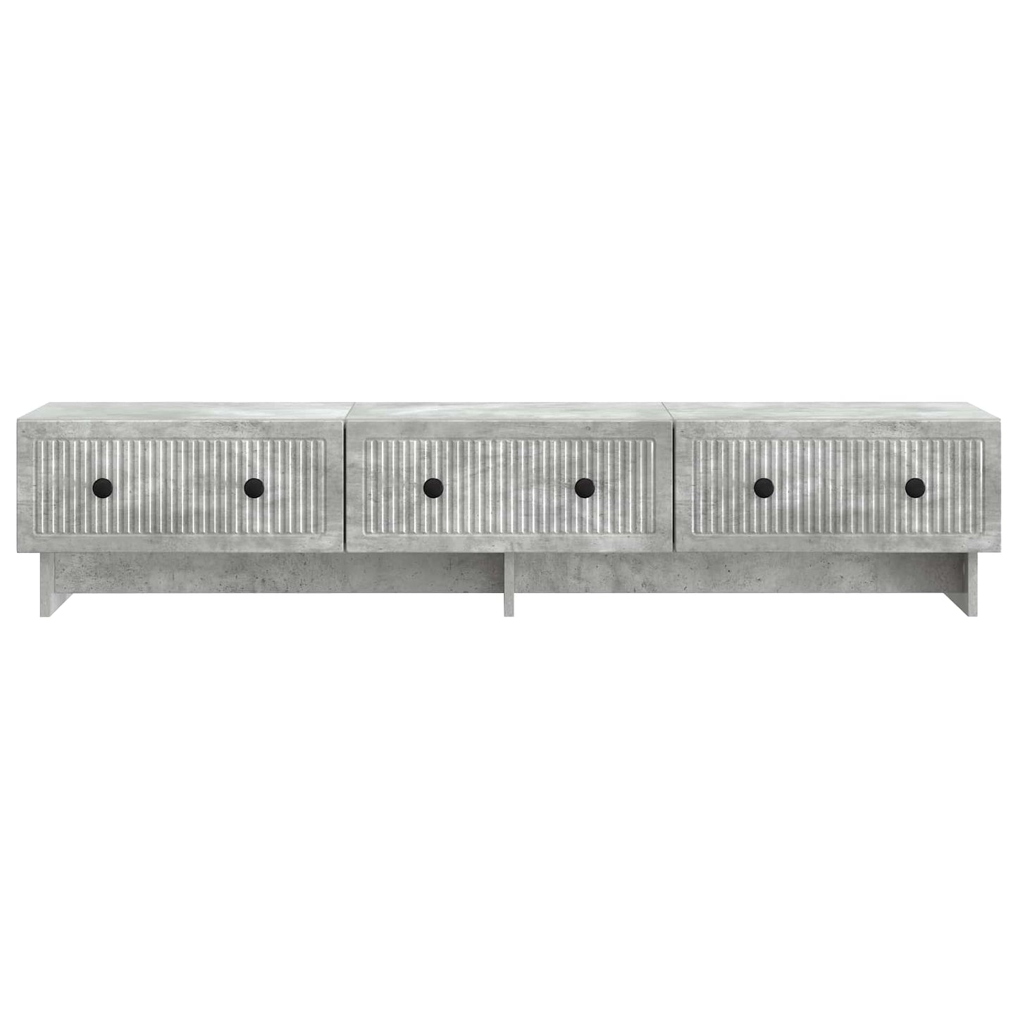 TV-skab med skuffe Betongrå 147 x 34,5 x 30 cm Konstrueret træ