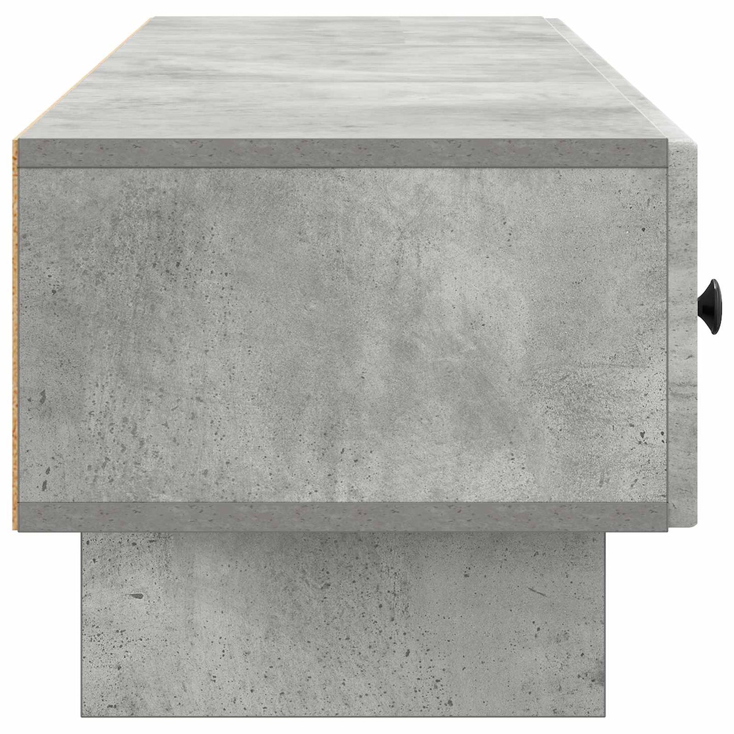 TV-skab med skuffe Betongrå 147 x 34,5 x 30 cm Konstrueret træ