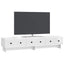 TV-skab Hvid højglans 147 x 34,5 x 30 cm Konstrueret træ