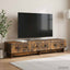 TV-skab med skuffe Røget eg 147 x 34,5 x 30 cm Konstrueret træ