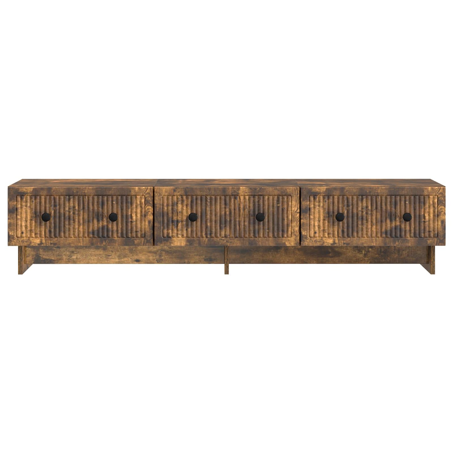 TV-skab med skuffe Røget eg 147 x 34,5 x 30 cm Konstrueret træ