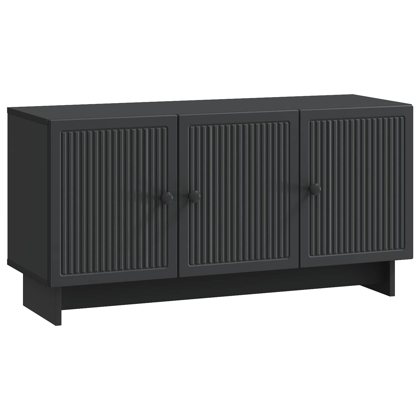 TV-skab Sort 99 x 34,5 x 50 cm Konstrueret træ