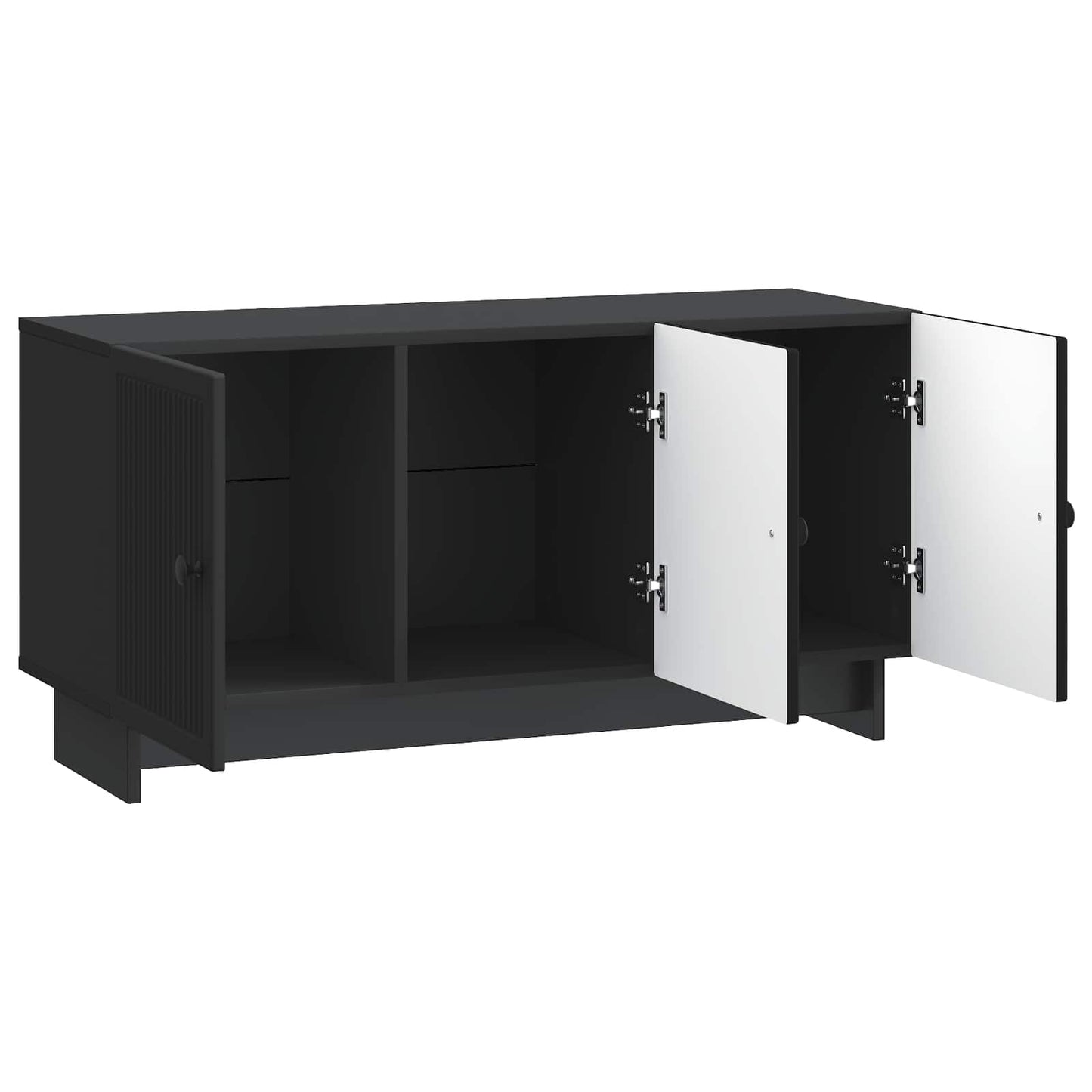 TV-skab Sort 99 x 34,5 x 50 cm Konstrueret træ