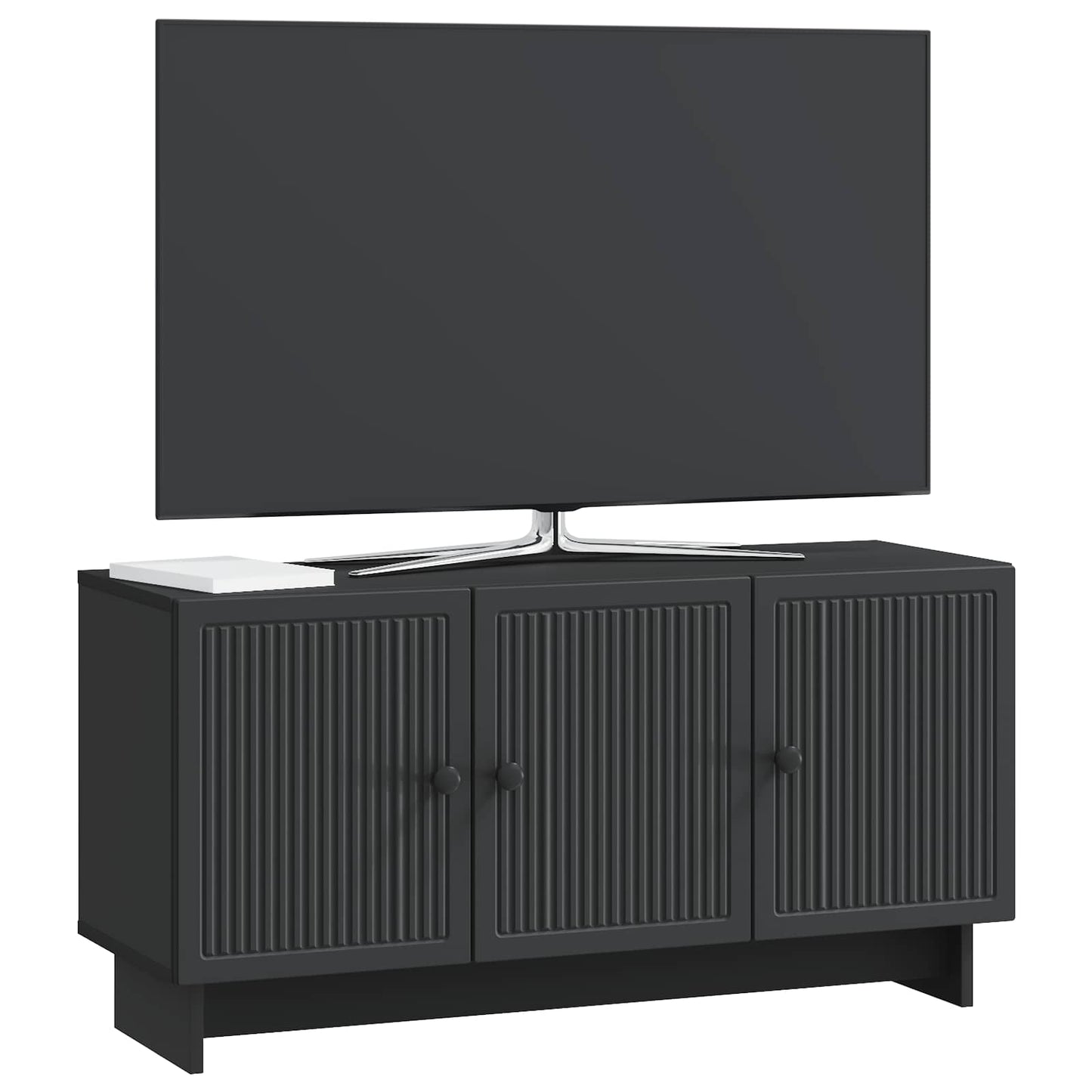 TV-skab Sort 99 x 34,5 x 50 cm Konstrueret træ