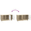 TV-skab Sonoma-eg 99 x 34,5 x 50 cm Konstrueret træ