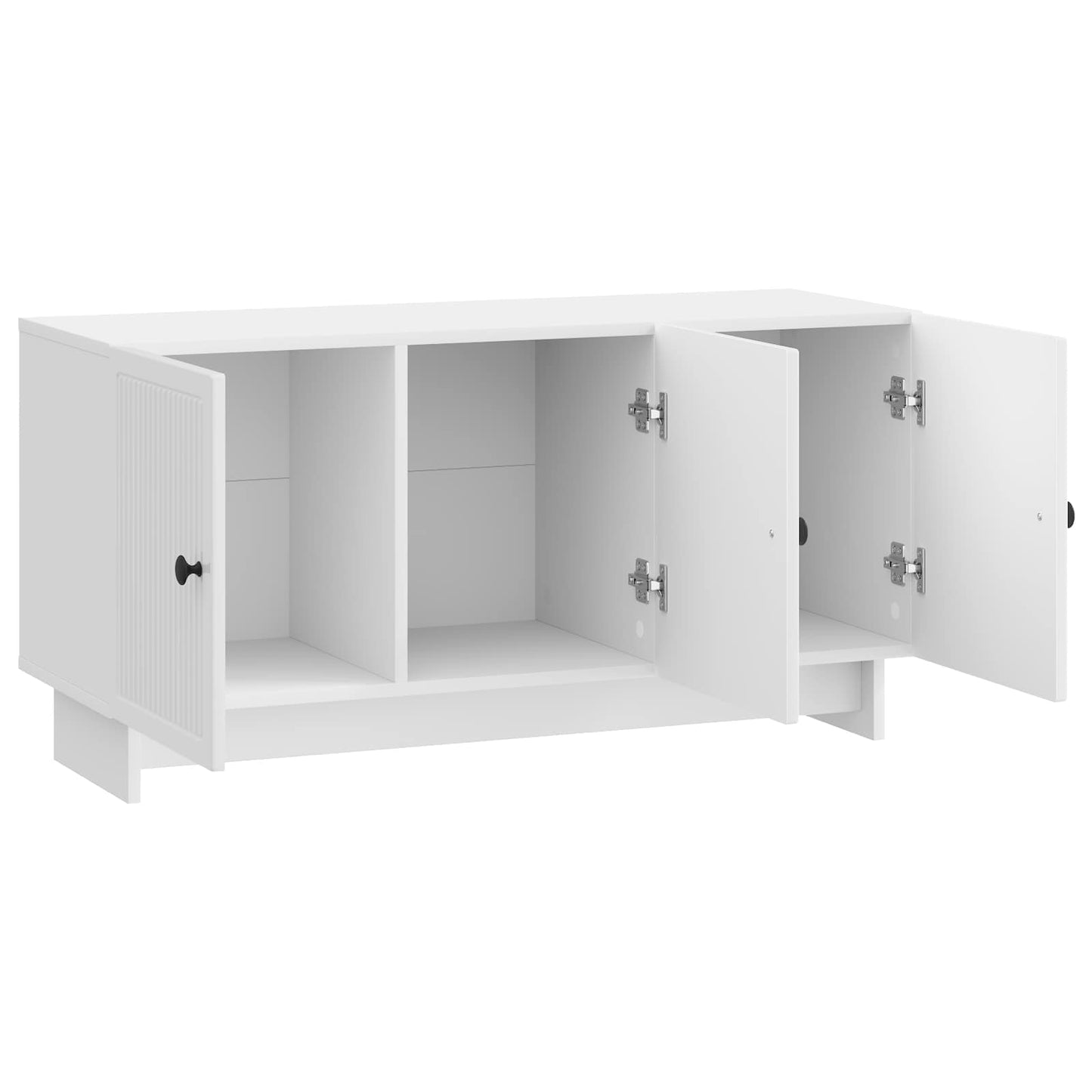 TV-skab Hvid højglans 99 x 34,5 x 50 cm Konstrueret træ
